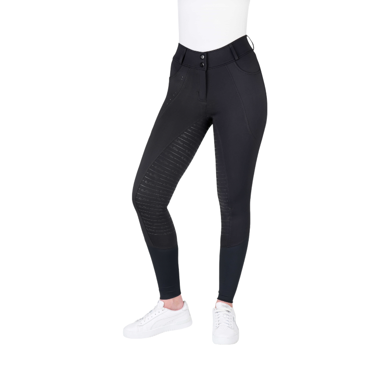 Equithème - Pantalon d'équitation femme Elsa Je t'aime noir