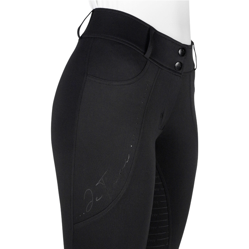 Equithème - Pantalon d'équitation femme Elsa Je t'aime noir