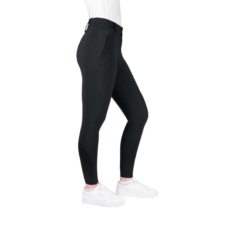 Equithème - Pantalon d'équitation chauffant femme Heated Sierra noir | - Ohlala