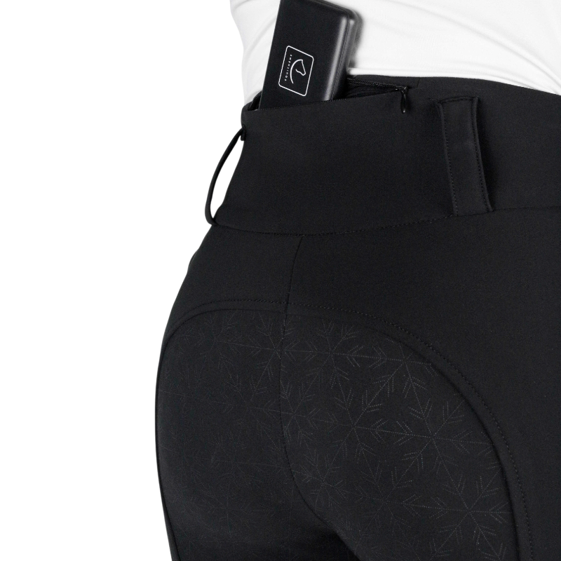 Equithème - Pantalon d'équitation chauffant femme Heated Sierra noir | - Ohlala