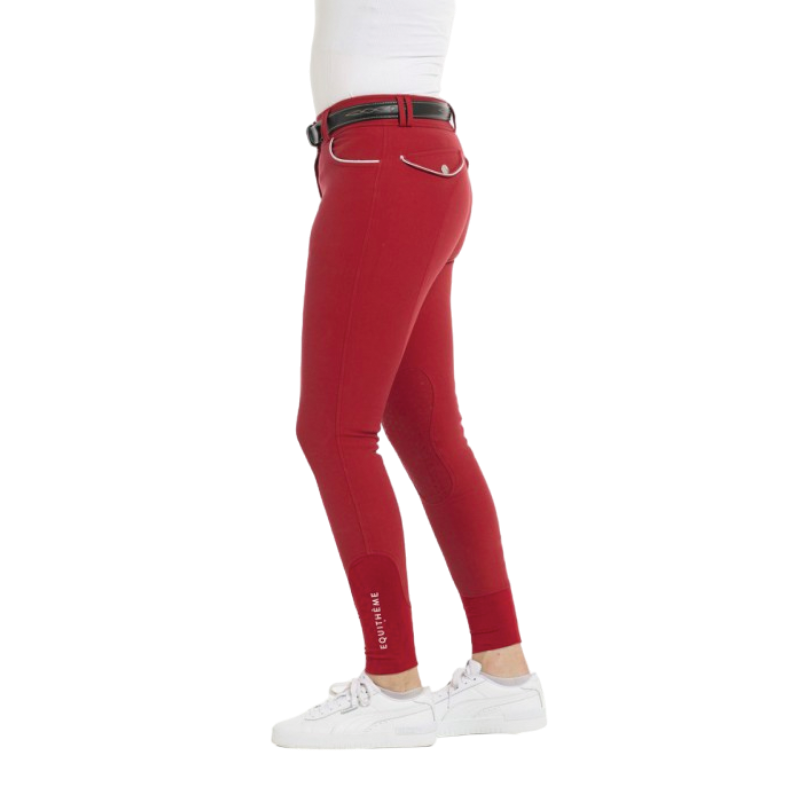 Equithème - Pantalon d'équitation femme Belinda rouge | - Ohlala