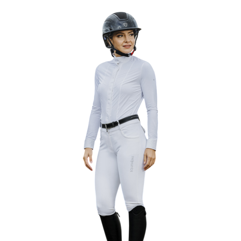 Equithème - Pantalon d'équitation femme Beverly blanc