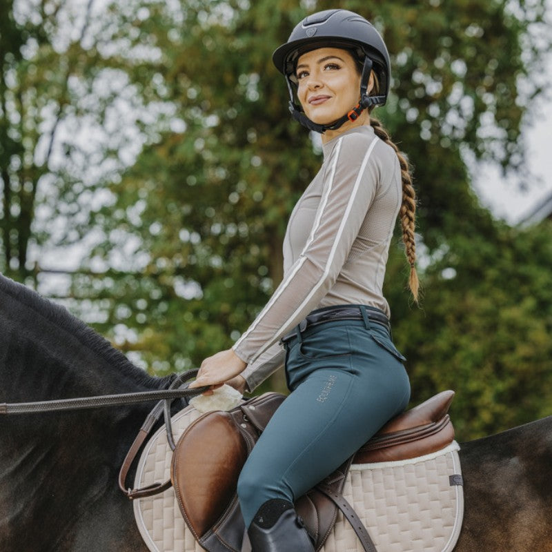 Equithème - Women's equestrian pants Beverly forest green 