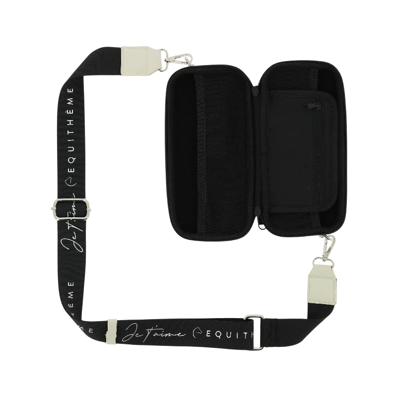 Equithème - Pochette + porte-monnaie Je t'aime crème