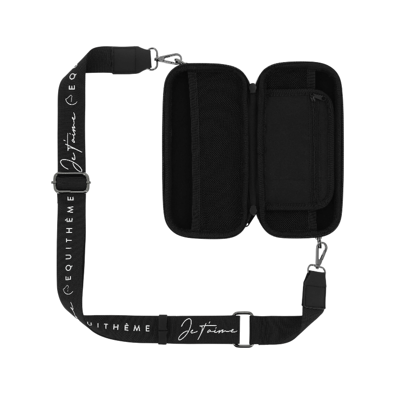 Equithème - Pochette + porte-monnaie Je t'aime noir