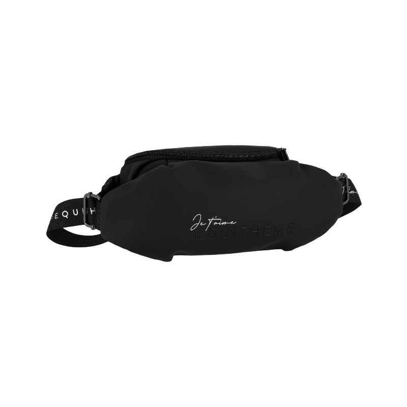 Equithème - Sac banane Je t'aime noir