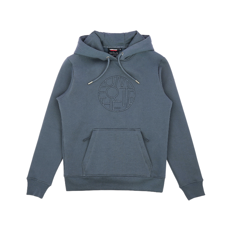 Equithème - Sweat à capuche unisexe Axel gris