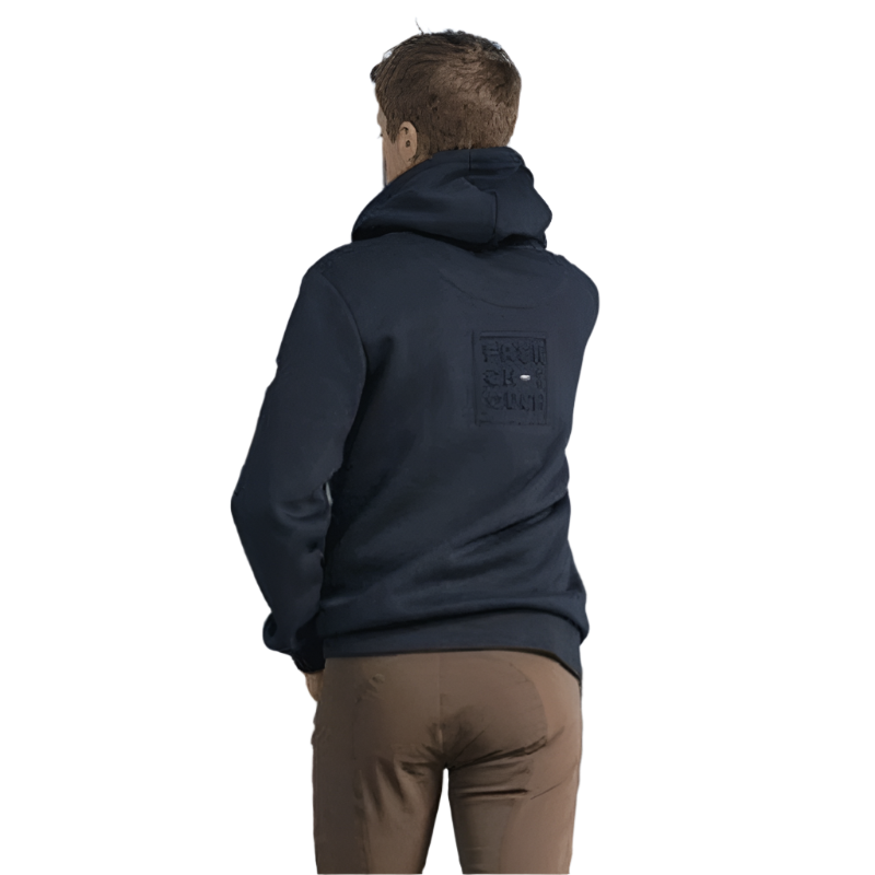 Equithème - Men's zipped hoodie Nicolas navy