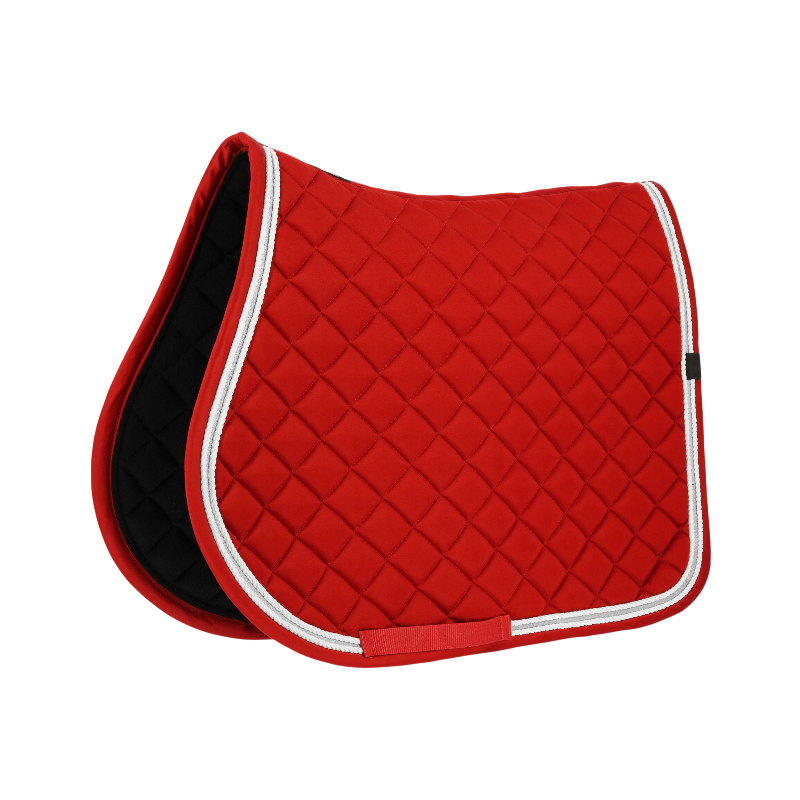 Equithème - Tapis de selle Xmas rouge