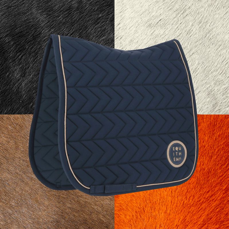 Equithème - Tapis de dressage Skolstart marine | - Ohlala