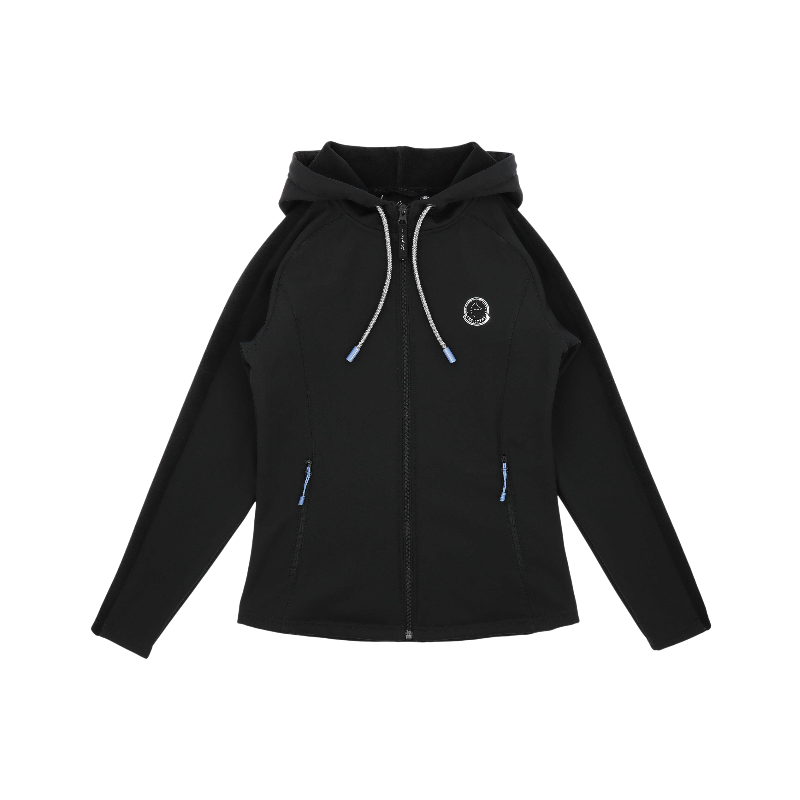 Equithème - Veste softshell manches longues femme Je t'aime Victoria noir