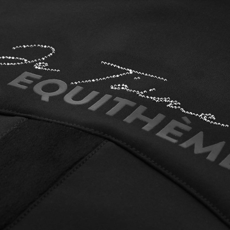 Equithème - Veste softshell manches longues femme Je t'aime Victoria noir
