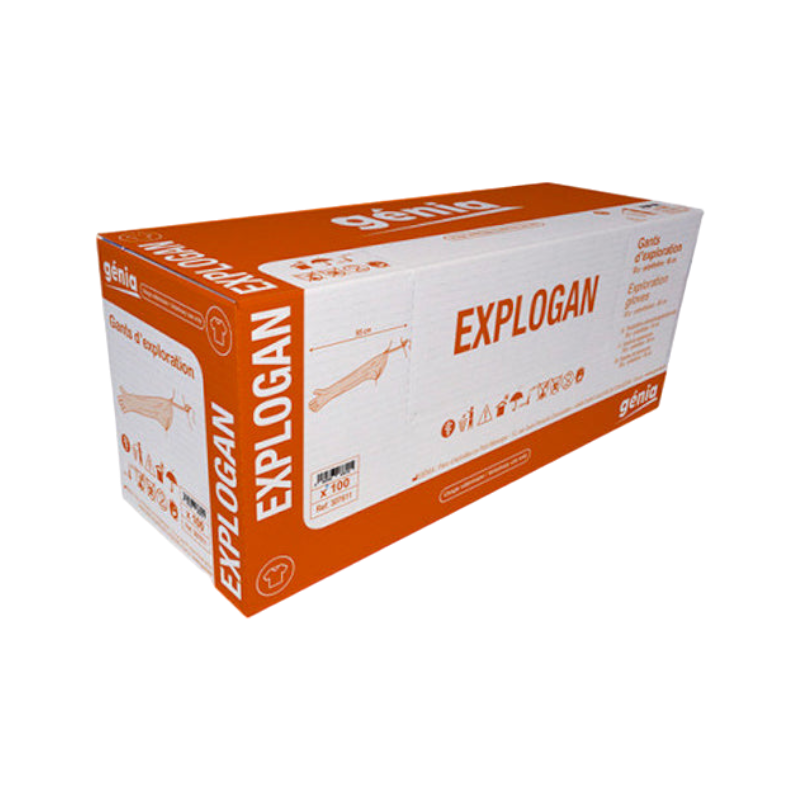 Genia - Gants d’explorations à usage unique en polyéthylène Explogan (x100)