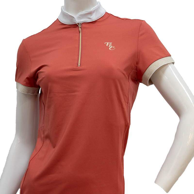 Flags & Cup - Dames wedstrijdpoloshirt met korte mouwen Andria kers 