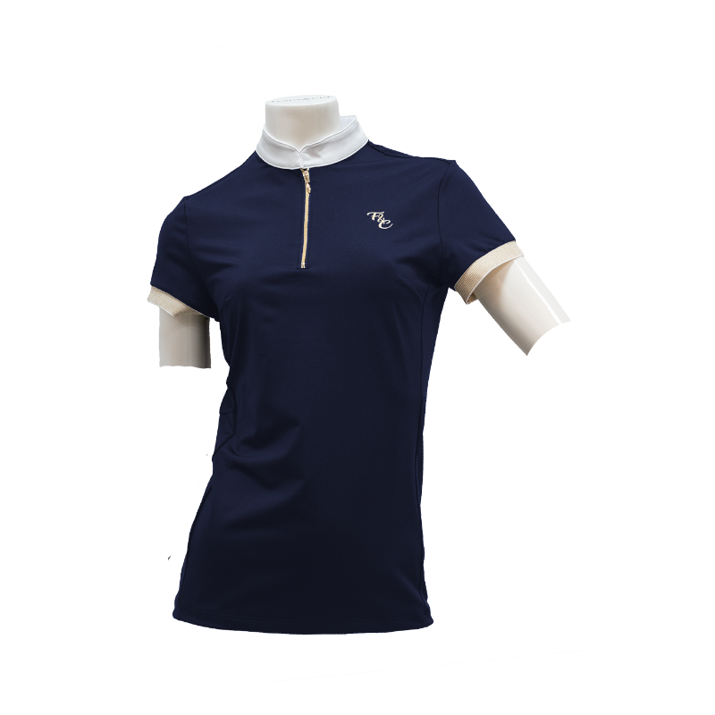 Flags & Cup - Korte mouwen wedstrijdpoloshirt voor meisjes Andria marine 