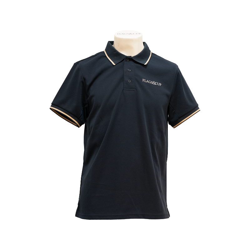 Flags & Cup - Korte mouwen polo jongen Lugano marine 
