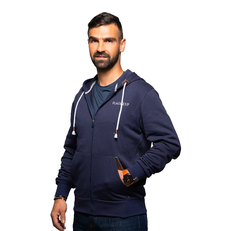 Flags & Cup - Men's hoodie Sacramento navy 