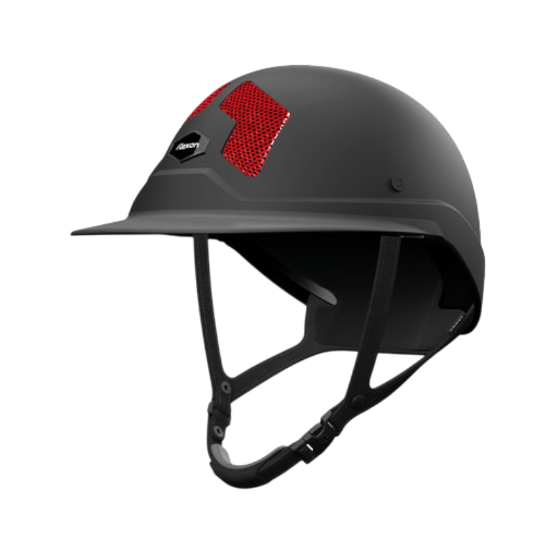Flex On - Reithelm Armet Dark rote Gitter mit Visier Unisex 