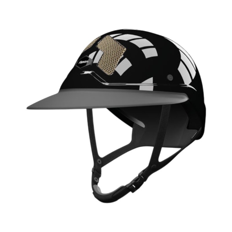 Flex On - Armet Star riding helmet gold grille visor Angel 