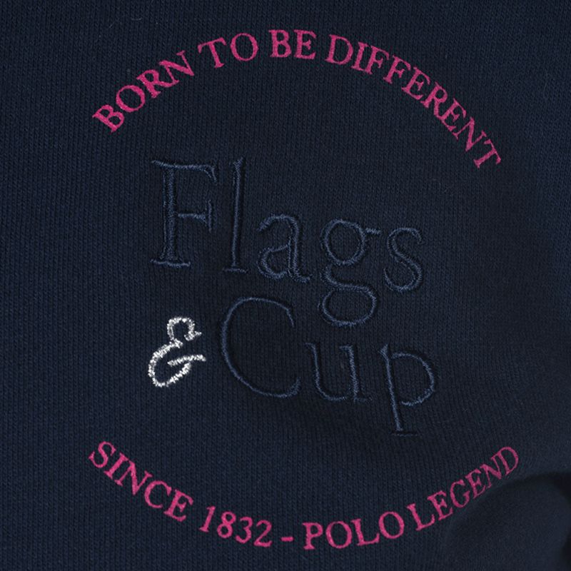 Flags & Cup - Sweat zippé enfant Obera marine | - Ohlala