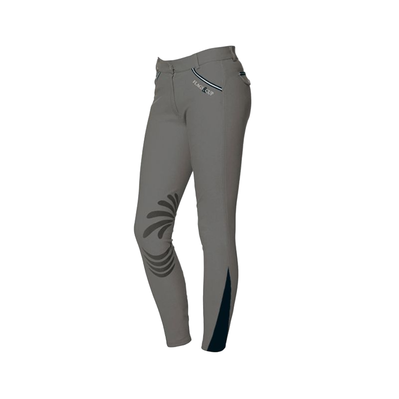 Flags & Cup - Cayenne Gray Women's Riding Pants