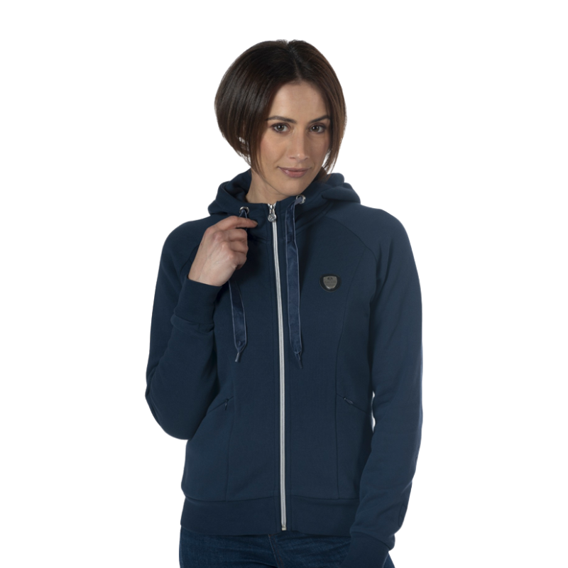 Flags &amp; Cup - Tazlina women's navy zipped sweatshirt