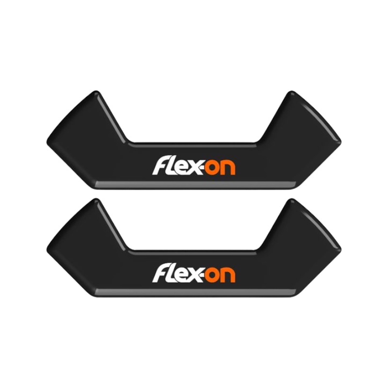 Flex On - Safe On "On" stickers black/orange