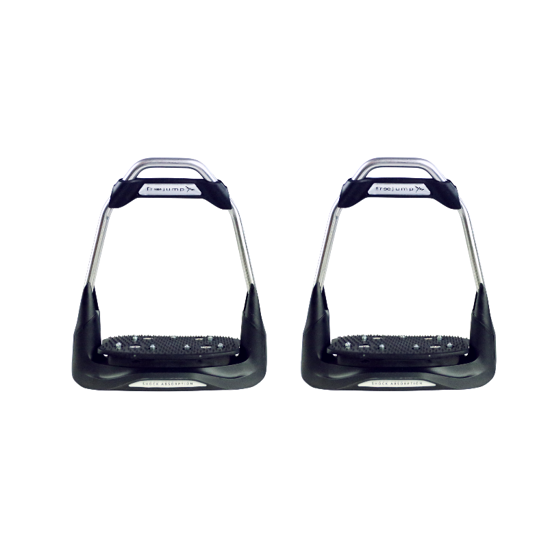 Freejump - Black Air's remklauwen / gekantelde vloer / rechts / zwart / zwart oog