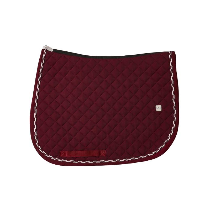 GEM Equitation - Tapis de selle Oldy bordeaux | - Ohlala