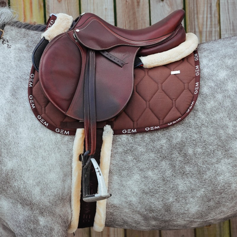 GEM - Tapis de selle Love chocolat
