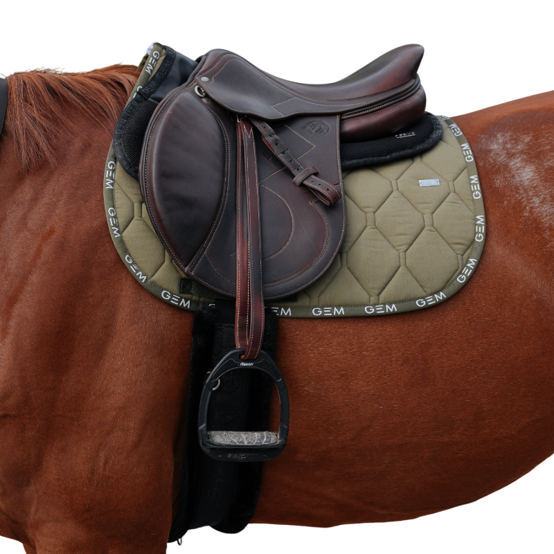 GEM - Tapis de selle Love kaki