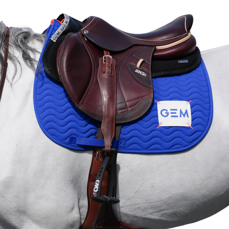 GEM - Tapis de selle Touc Touc bleu roi