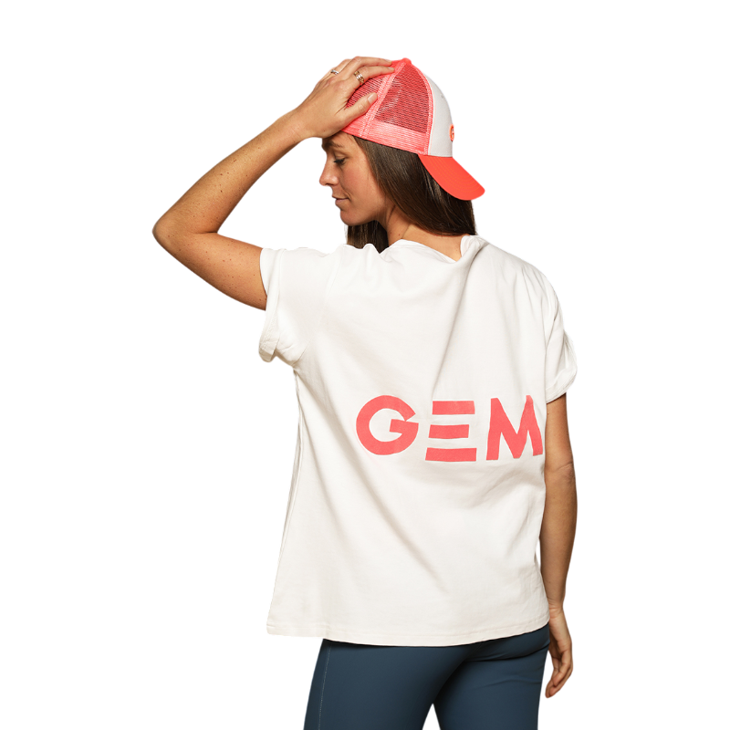 GEM - Damen T-Shirt éclair weiß 