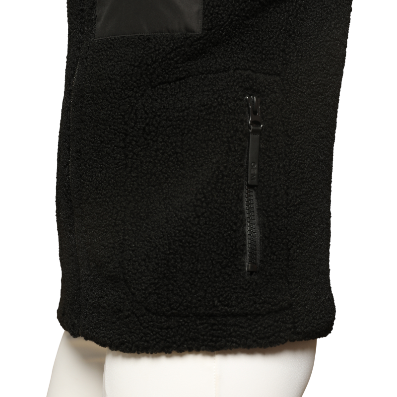 GEM - Veste sans manches mouton On femme noir