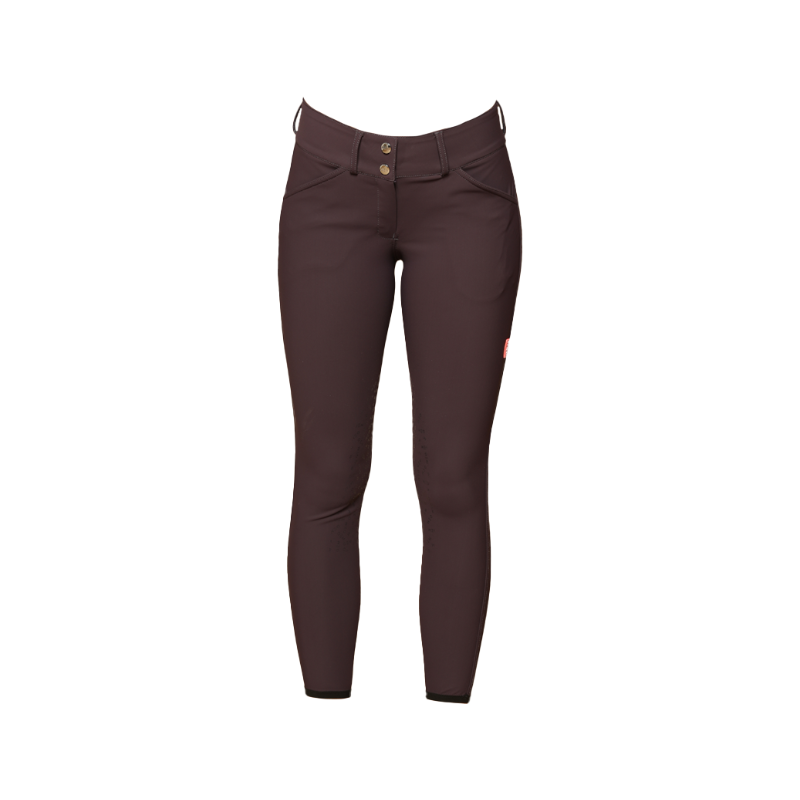 GEM - Pantalon d'équitation femme John full grip prune