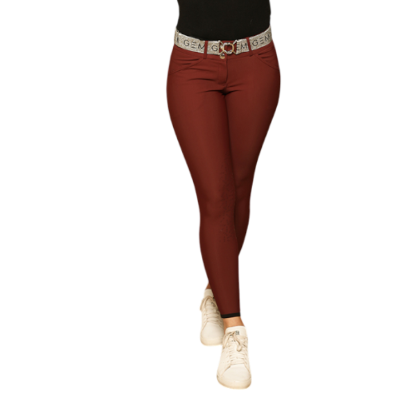 GEM - Pantalon d'équitation femme John bordeaux