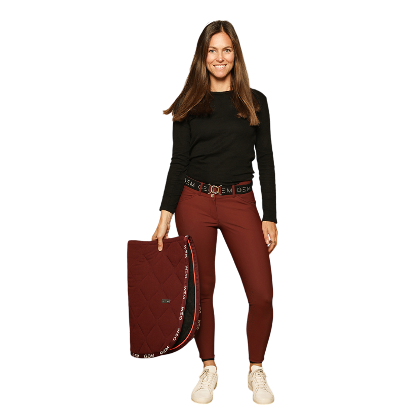 GEM - Pantalon d'équitation femme John bordeaux