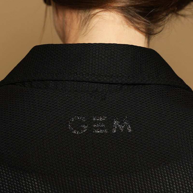 GEM - Dameswedstrijdjas Mesh Zwart 