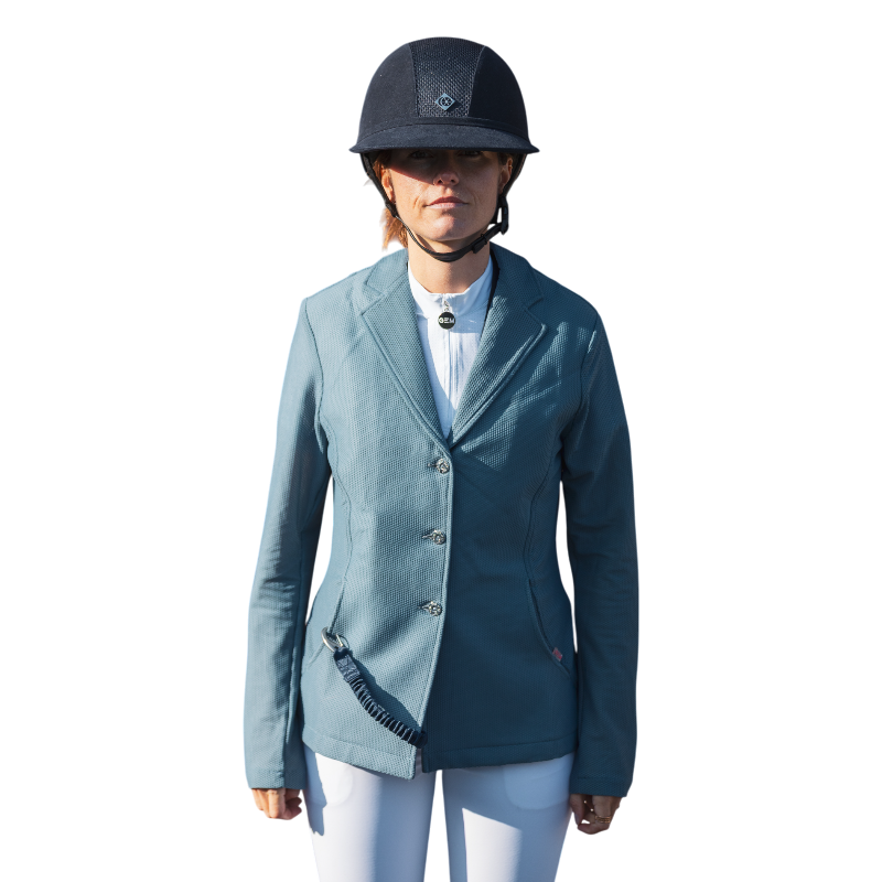 GEM - Damen Wettkampfjacke Mesh blau grau 