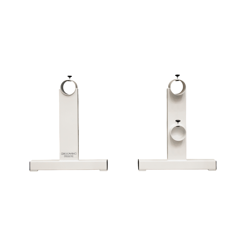 Grooming Deluxe - Witte aluminium cavaletti T (x2) 