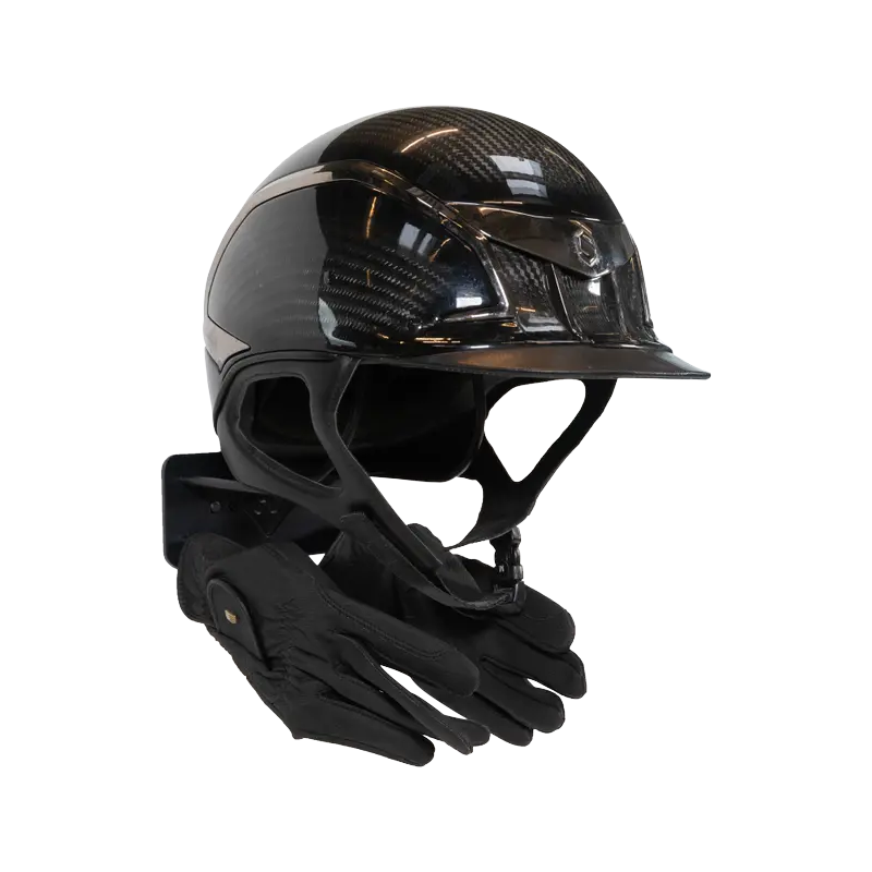 Grooming Deluxe - Porte-casque avec crochet acier noir