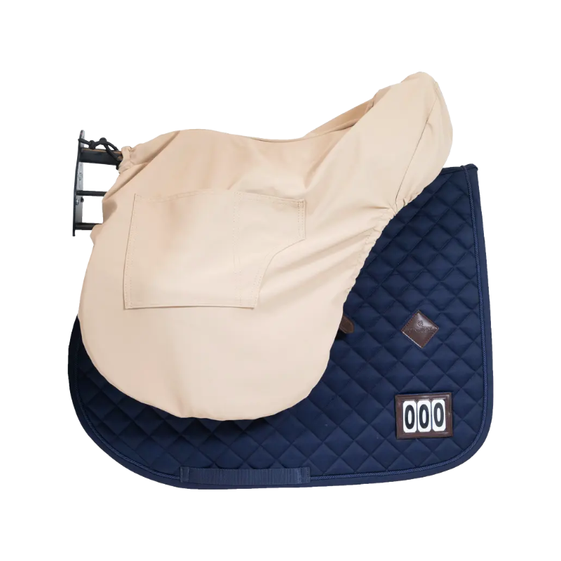 Grooming Deluxe - Porte-selle avec support tapis métal noir