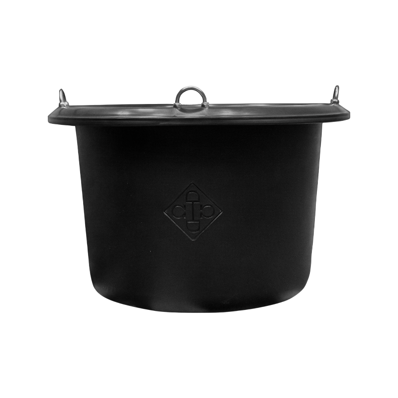 Grooming Deluxe - Zwarte voederemmer 25 L 
