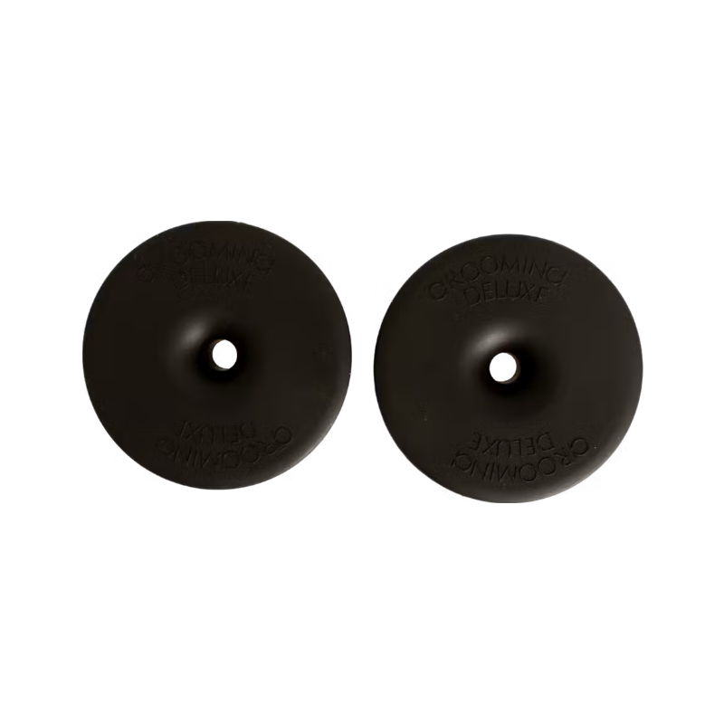Grooming Deluxe - Rondelles de mors en silicone petit trou noir (x2)