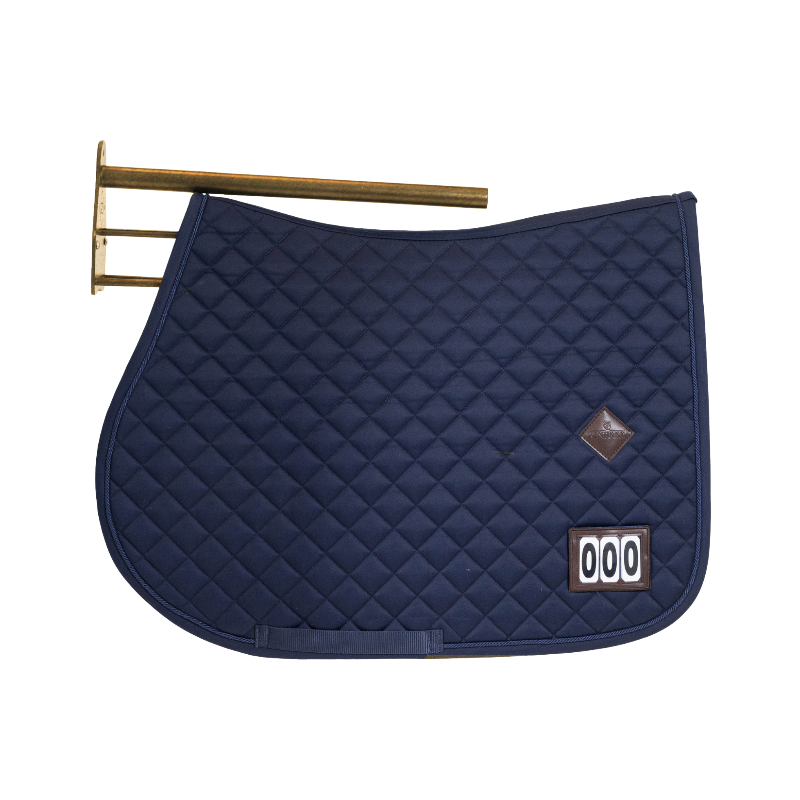 Grooming Deluxe - Porte-selle avec support tapis métal or
