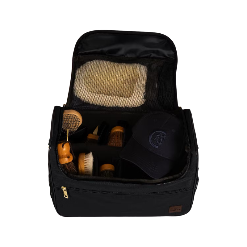 Grooming Deluxe - Set Grooming bag black grooming + brushes