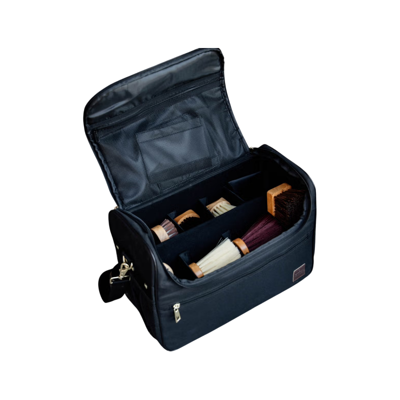 Grooming Deluxe - Set Grooming bag de pansage  noir + brosses