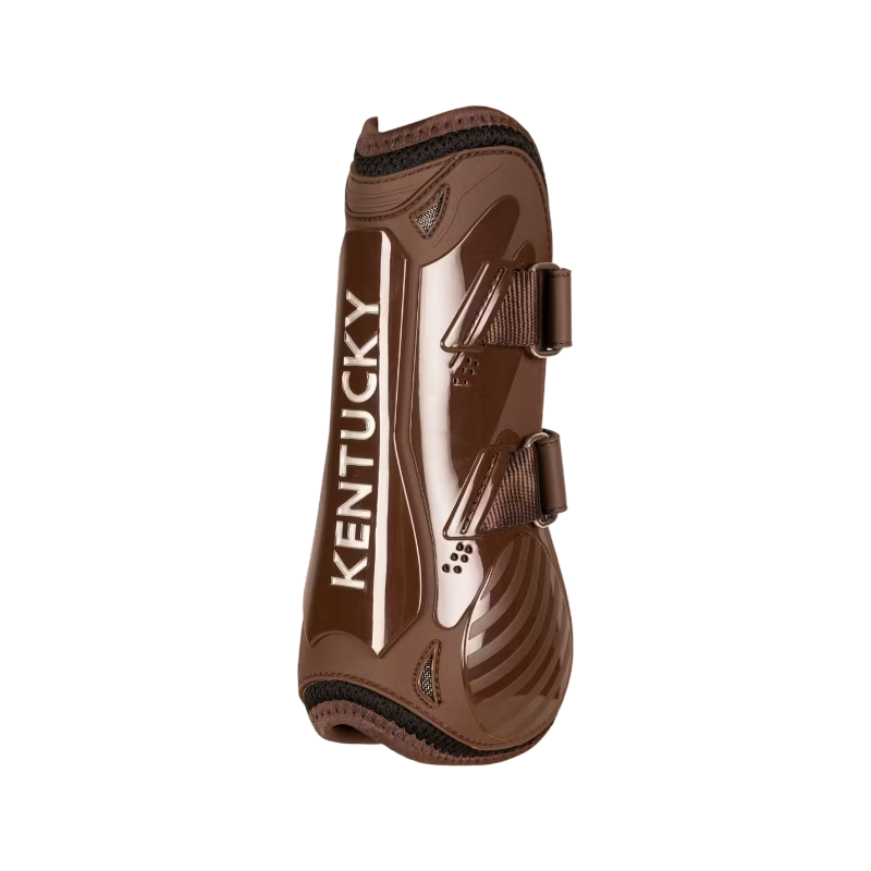 Kentucky Horsewear - Guêtres à velcro Bambou marron