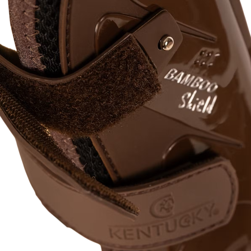 Kentucky Horsewear - Guêtres à velcro Bambou marron