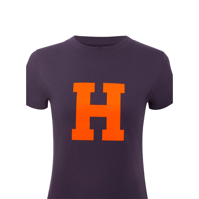 Hagg - T-shirt manches courtes homme marine/ orange | - Ohlala